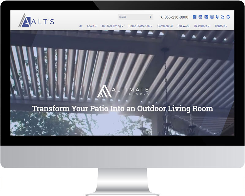 Site view on Desktop